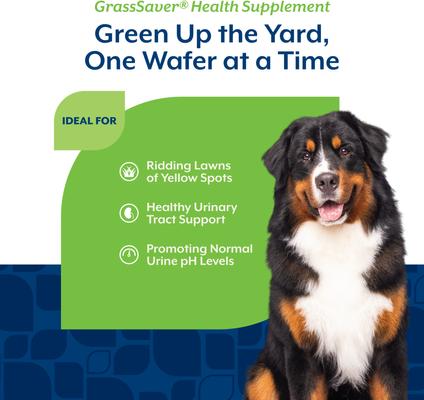 GrassSaver Health Pork & Beef Flavored Wafer Supplement for Dogs, 300 count