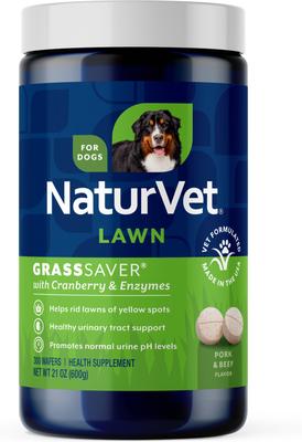 GrassSaver Health Pork & Beef Flavored Wafer Supplement for Dogs, 300 count