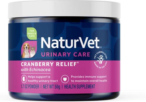 Cranberry Relief Urinary Care Powder Supplement for Dogs & Cats, 1.7-oz jar