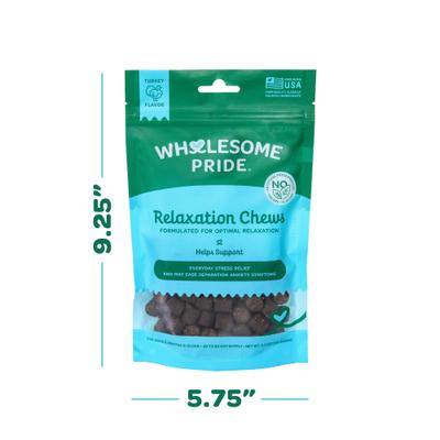 Relaxation Turkey Flavor Calming Chew Supplement for Dogs, 6.3-oz bag