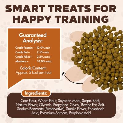 Chewka Real Meat Mixed Variety Pack Bacon & Peanut Butter Flavor Training Bites Dog Treats, 4.5-oz bag, 2 count