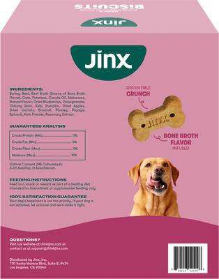 Beef & Bone Broth Biscuits Crunchy Dog Treats, 48-oz bag