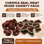 Chewka Real Meat Soft & Chewy Mixed Variety Pack Juicy Porterhouse & Ribeye Flavor Dog Treats, 6-oz bag, 2 count
