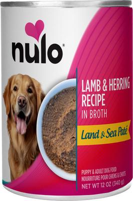 Land & Sea Grain-Free Lamb & Herring in Broth Pate Wet Dog Food, 12-oz can, case of 5