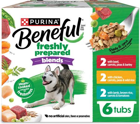Freshly Prepared Blends with Lamb, Brown Rice, Carrots & Tomatoes Wet Dog Food, 10-oz container, case of 8