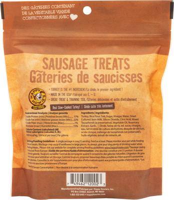 Baker's Dozen 4-in Turkey Sausage Dog Treats, 13 count pouch