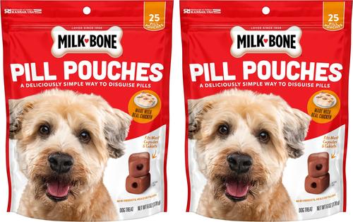 Pill Pouches Hickory Smoked Bacon Flavor Dog Treats, 6-oz bag, bundle of 6