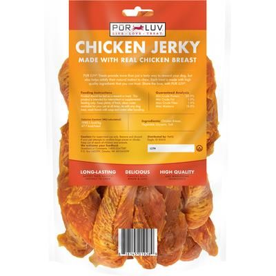 Premios para perros de cecina de pollo con músculo entero, bolsa de 16 oz