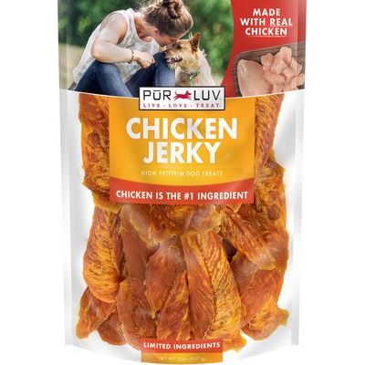 Premios para perros de cecina de pollo con músculo entero, bolsa de 16 oz