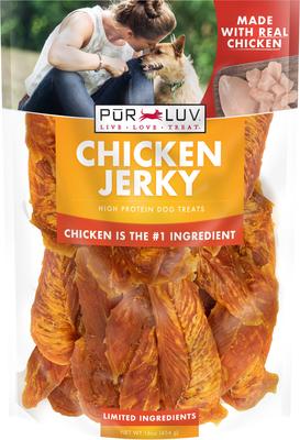 Whole Muscle Chicken Jerky Dog Treats, 16-oz pouch