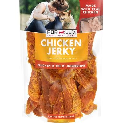 Premios para perros de cecina de pollo con músculo entero, bolsa de 16 oz