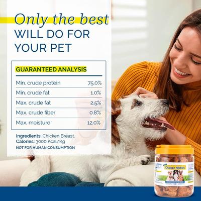 Chicken Nibbles Dog Treats, 1-lb jar
