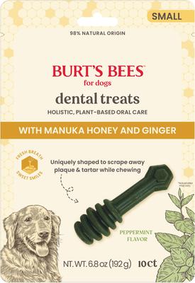 Manuka Honey + Ginger Small Peppermint Dental Dog Treats, 6.8-oz bag