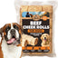 Rawhide-Free Peanut Butter Flavored Beef Cheek Rolls Long Lasting Dog Chews, 5 to 7-inch, 4 count