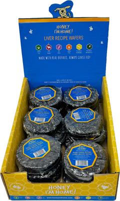 ! Liver Recipe Wafers Buffalo Recipe Grain-Free Dog Treats, 18 count