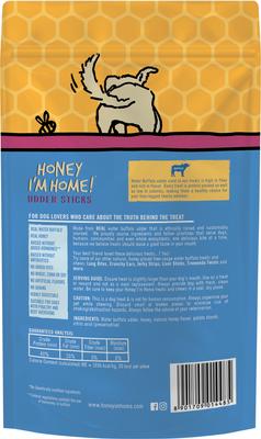 ! Udder Sticks Natural Honey Coated Buffalo Grain-Free Dog Treats, 4.0-oz bag