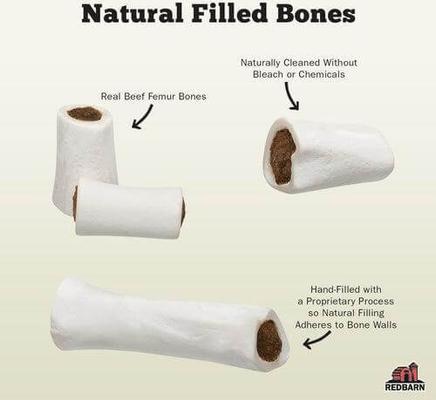 Filled Bone Natural Peanut Butter Flavor Chew Dog Treat, Small, 3.5-oz