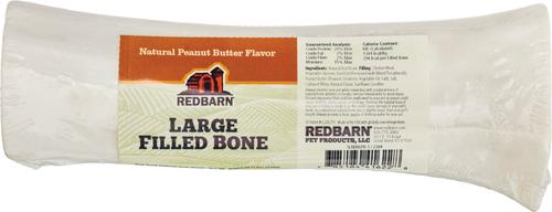 Filled Bone Natural Peanut Butter Flavor Chew Dog Treat, Large, 8-oz