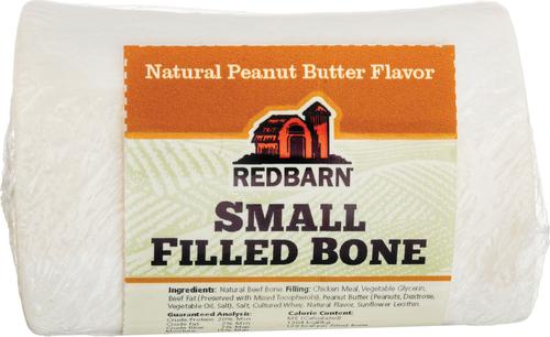 Filled Bone Natural Peanut Butter Flavor Chew Dog Treat, Small, 3.5-oz
