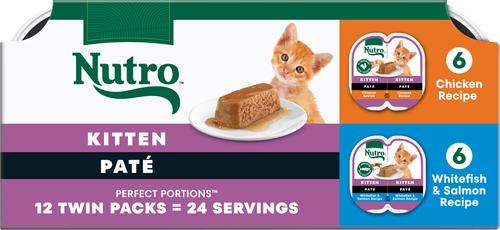Perfect Portions Kitten Variety Pack Pate Wet Cat Food, 2.6-oz, case of 12 twin-packs