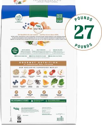 Ultra Puppy Large Breed High Protein Trio of Proteins Chicken, Lamb & Salmon Dry Dog Food, 27-lb bag