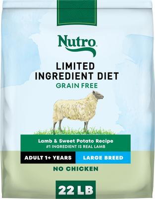Limited Ingredient Diet Adult Large Breed Sensitive Support with Real Lamb & Sweet Potato Grain-Free Dry Dog Food, 22-lb bag