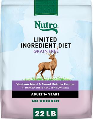 Limited Ingredient Diet Adult Sensitive Support with Real Venison Meal & Sweet Potato Grain-Free Dry Dog Food, 22-lb bag