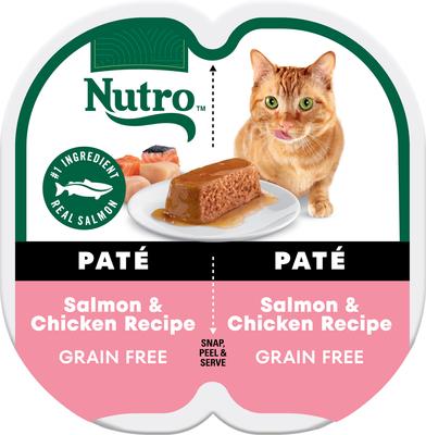 Perfect Portions Grain-Free Salmon & Chicken Soft Pate Wet Cat Food, 2.6-oz, case of 24