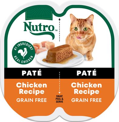 Perfect Portions Grain-Free Chicken Soft Pate Wet Cat Food, 2.6-oz, case of 24 twin-packs