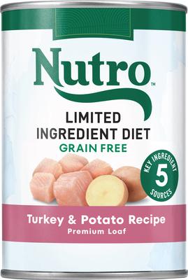 Limited Ingredient Diet Premium Loaf Turkey & Potato Grain-Free Adult Canned Wet Dog Food, 12.5-oz, case of 12
