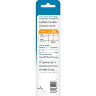 Crema para puntos calientes HomeVet para perros y gatos, botella de 1 oz