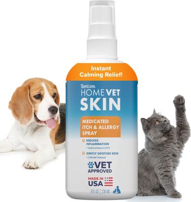 HomeVet Itch & Allergy Dog & Cat Spray, 8-fl oz bottle