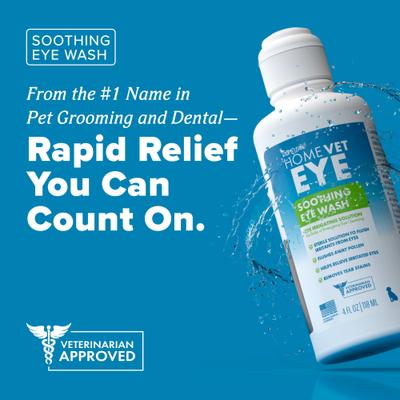 HomeVet Soothing Dog & Cat Eye Wash, 4-fl oz bottle