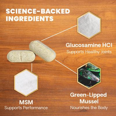 GlycoFlex 2 Healthy Hip & Joint Chicken Flavored Chewable Tablets Supplement for Dogs, 120 count