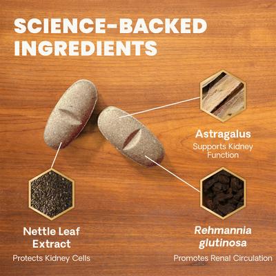 Renal Essentials Kidney Health Smoke Flavored Chewable Tablets Supplement for Dogs, 60 count