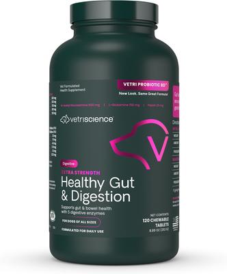 Probiotic BD Chicken Flavored Chewable Tablets Digestive Supplement for Dogs, 120 count