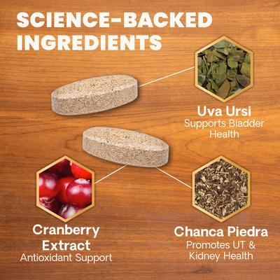 UT Strength Smoke Flavored Chewable Tablet Urinary Supplement for Dogs, 90 count