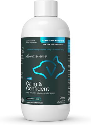 Composure Unflavored Liquid Calming & Anxiety Supplement for Dogs & Cats, 8-fl oz bottle