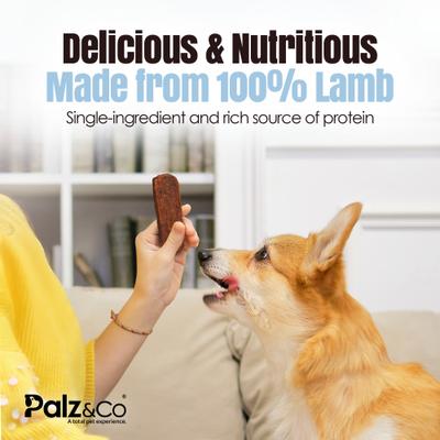 Golosinas de carne seca sin cereales Lambdog Lambdog, bolsa de 8 oz, 10 unidades