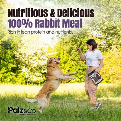 Rabbitdog Rabbit Grain-Free Soft & Chewy Sausage Dog Treats, 12-oz bag, 8 count