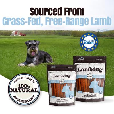 Lambdog Lamb Grain-Free Soft & Chewy Sausage Dog Treats, 12-oz bag, 8 count