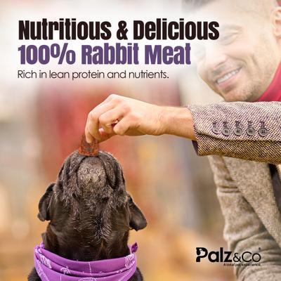 Rabbitdog Rabbit Grain-Free Soft & Chewy Bites Dog Treats, 6-oz bag