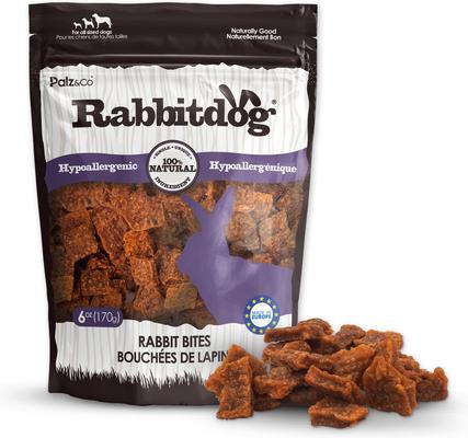 Rabbitdog Rabbit Grain-Free Soft & Chewy Bites Dog Treats, 6-oz bag