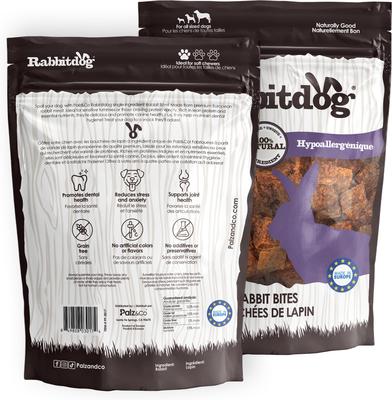 Rabbitdog Rabbit Grain-Free Soft & Chewy Bites Dog Treats, 6-oz bag