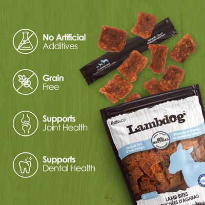 Lambdog Lamb Grain-Free Soft & Chewy Bites Dog Treats, 6-oz bag