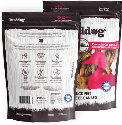 Birddog Duck Feet Dog Natural Chew Treats, 6-oz bag, 10 count