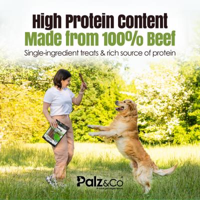 Moodog Beef Grain-Free Soft & Chewy Sausage Dog Treats, 12-oz bag, 8 count