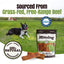 Moodog Beef Grain-Free Soft & Chewy Cheek Strips Bars Dog Treats, 6-oz bag, 6 count