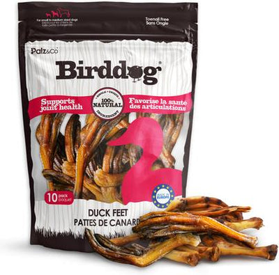 Birddog Duck Feet Dog Natural Chew Treats, 6-oz bag, 10 count