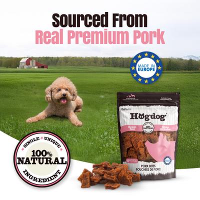 Hogdog Pork Grain-Free Soft & Chewy Bites Dog Treats, 6-oz bag